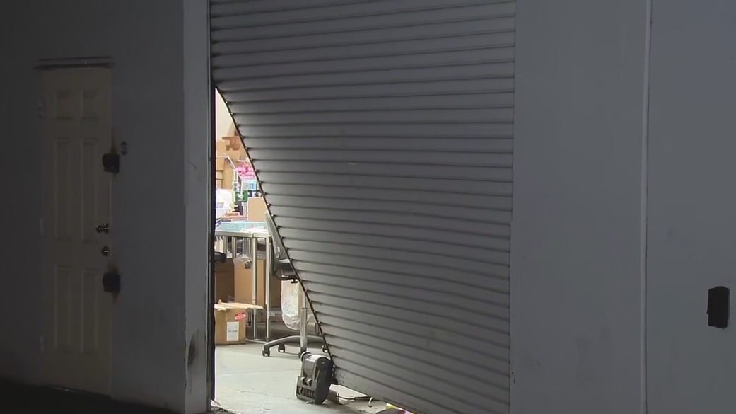 Reports of armed suspects ramming business