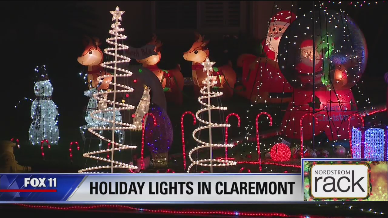 Holiday Lights Display in Claremont