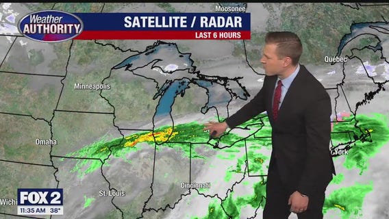 Rain continues for most of the afternoon