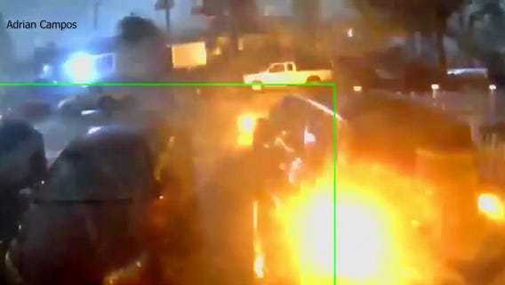 Tornado forces car alarms to go off