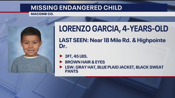 Missing: 4-year-old Lorenzo Garcia