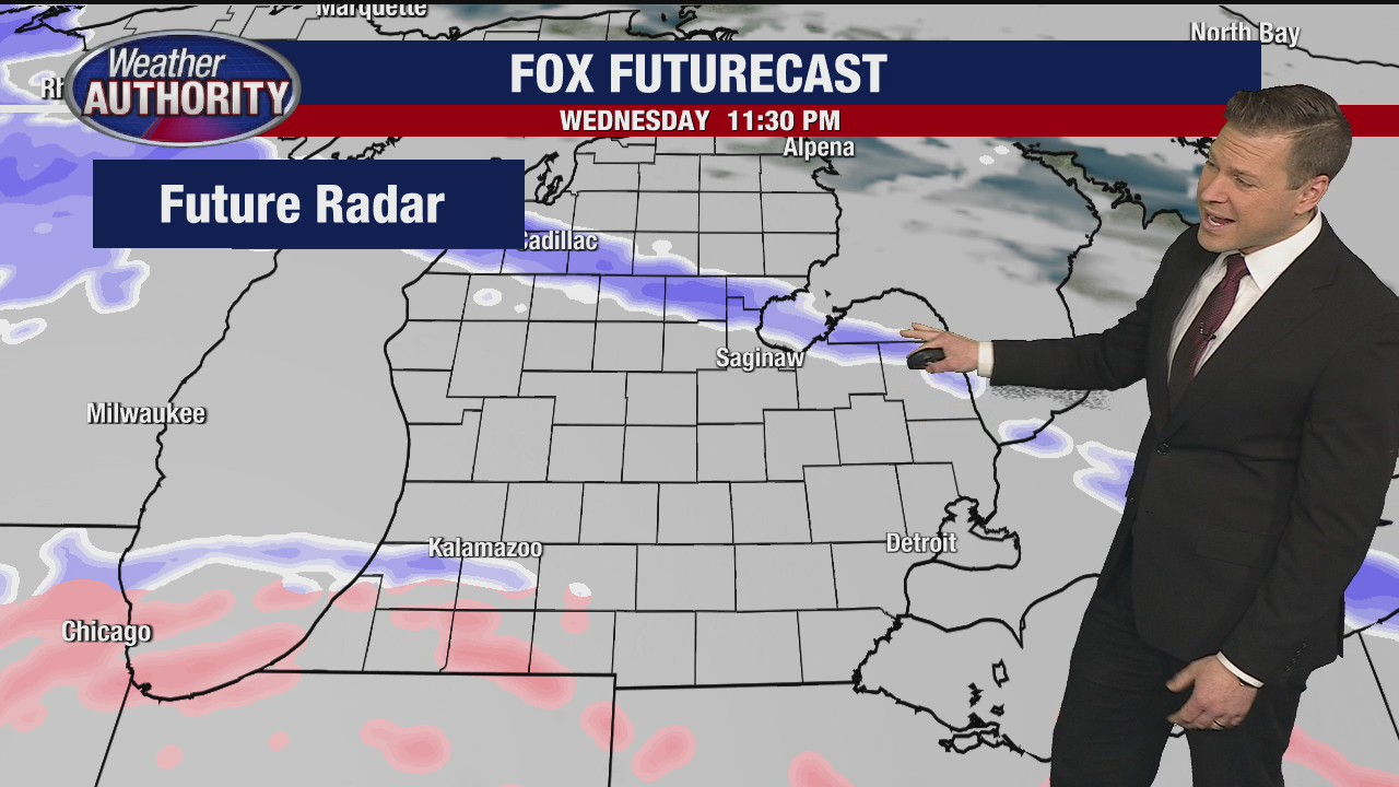 Quiet day ahead of freezing rain