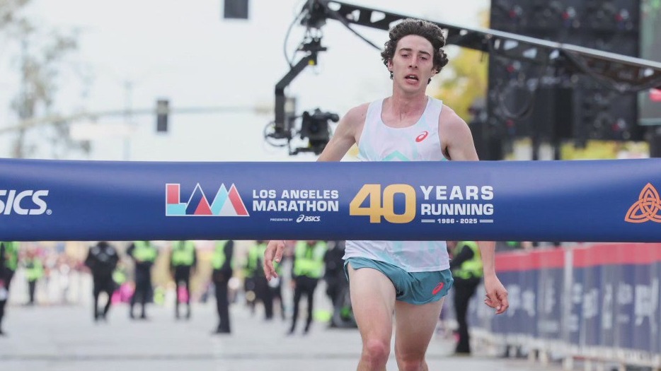 The LA Marathon from the finish line