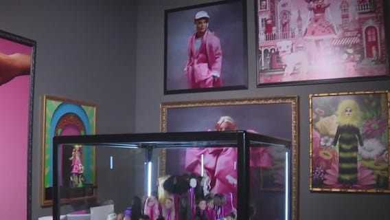 Inside the Mattel exhibit in downtown LA