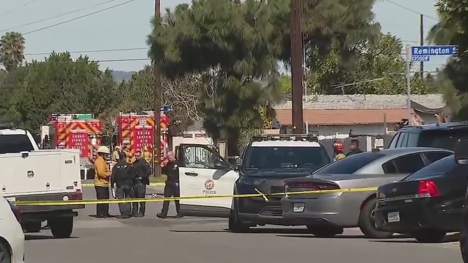 Dog trapped in Pacoima house collapse