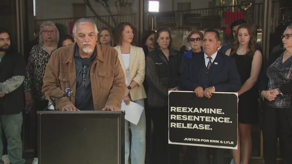 Family of Menendez brothers hold rally in LA