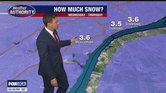 A Winter Storm moves in Wednesday afternoon