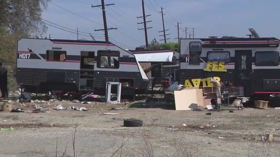 Homeless squatters take over luxury RV lot