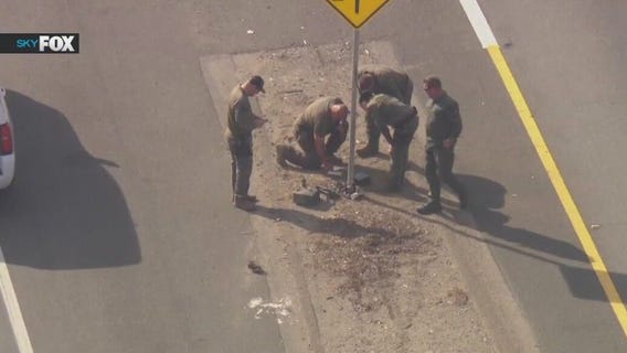 Suspicious package shuts down Pomona freeway