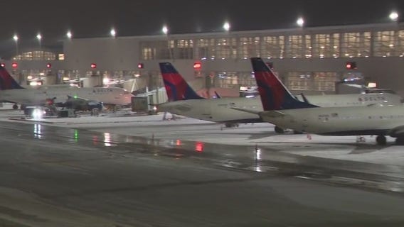 Detroit Metro Airport travelers met with delays and cancellations amid snowfall