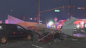 Woman critically injured after train, car collide