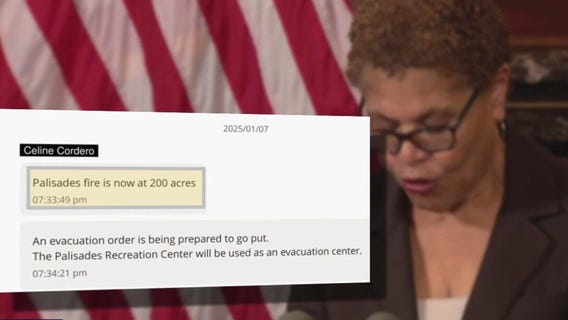 Many of LA Mayor's wildfire texts were redacted