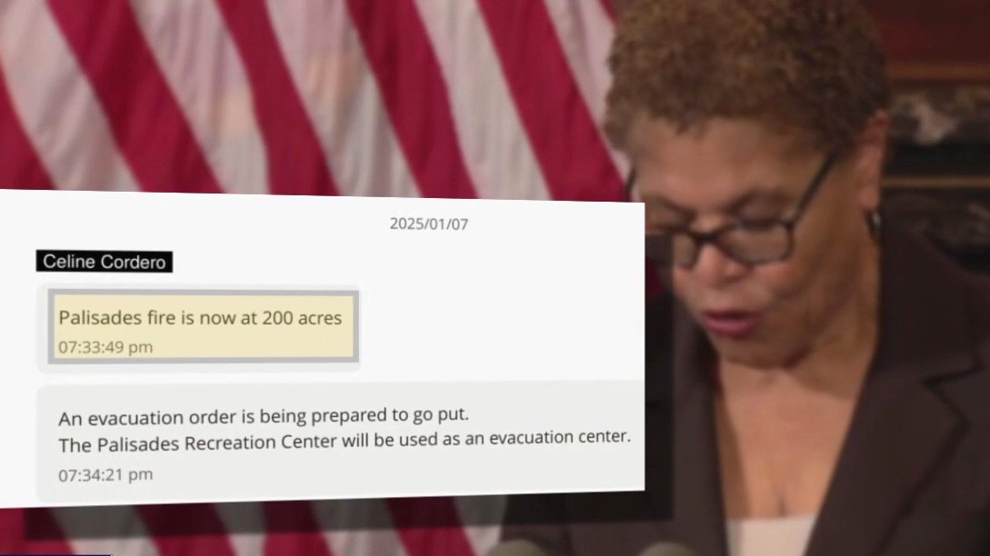 Many of LA Mayor's wildfire texts were redacted