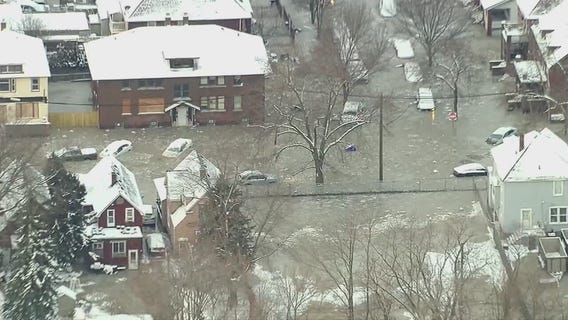 Water main break floods neighborhood, traps Detroiters in homes
