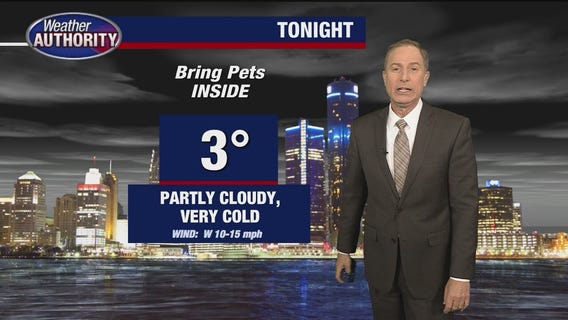 Increasing clouds and cold for Wednesday
