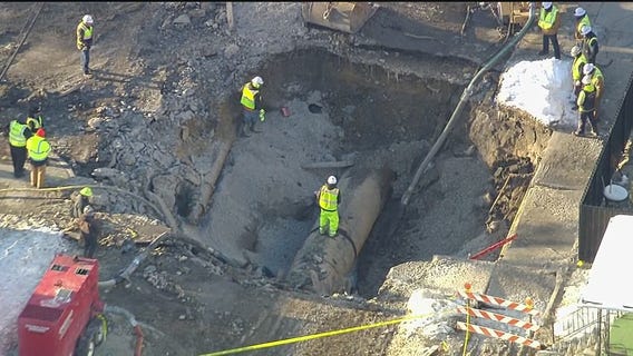 Detroit working to repair water main, homes after massive break