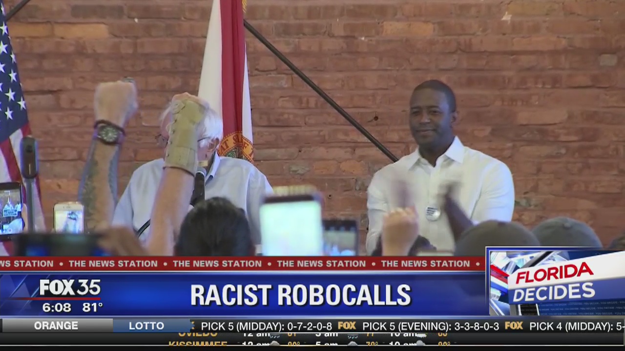 Racist phone calls reported in Florida race