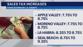Sales tax goes up in several SoCal cities