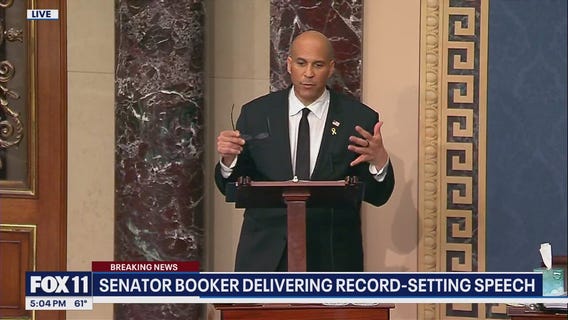 Cory Booker delivers 24-hour Senate speech