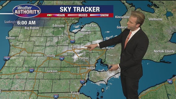 Some light snow to start the day