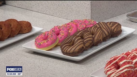 Making donuts with Keto Katz Bakery