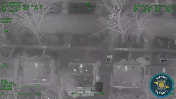 State police helicopter tracks down armed suspect in Detroit