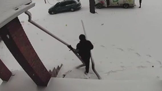 Alleged scrappers caught on camera taking gutters from Detroit houses