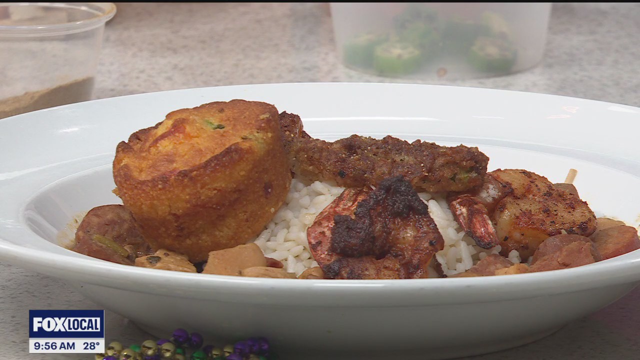 Chicken and sausage gumbo with Savoy Restaurant