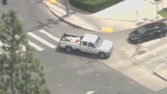 Stolen truck pursuit near downtown Los Angeles