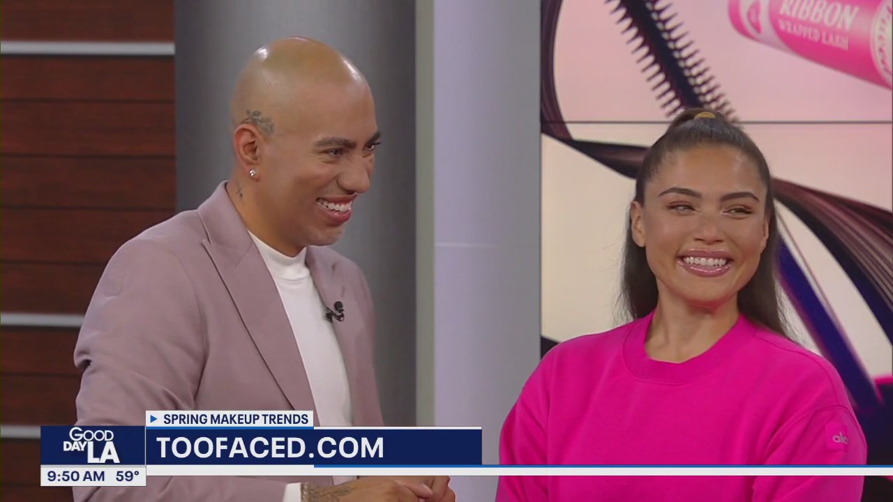 Trending spring makeup look