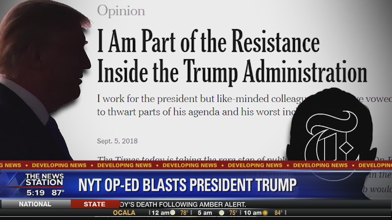 NYT op ed has President Trump fuming
