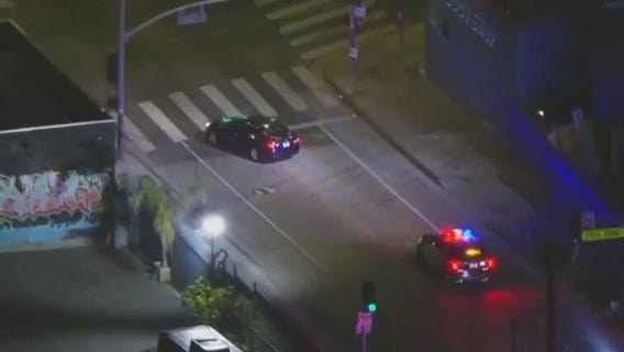 Police chase robbery suspects through LA County