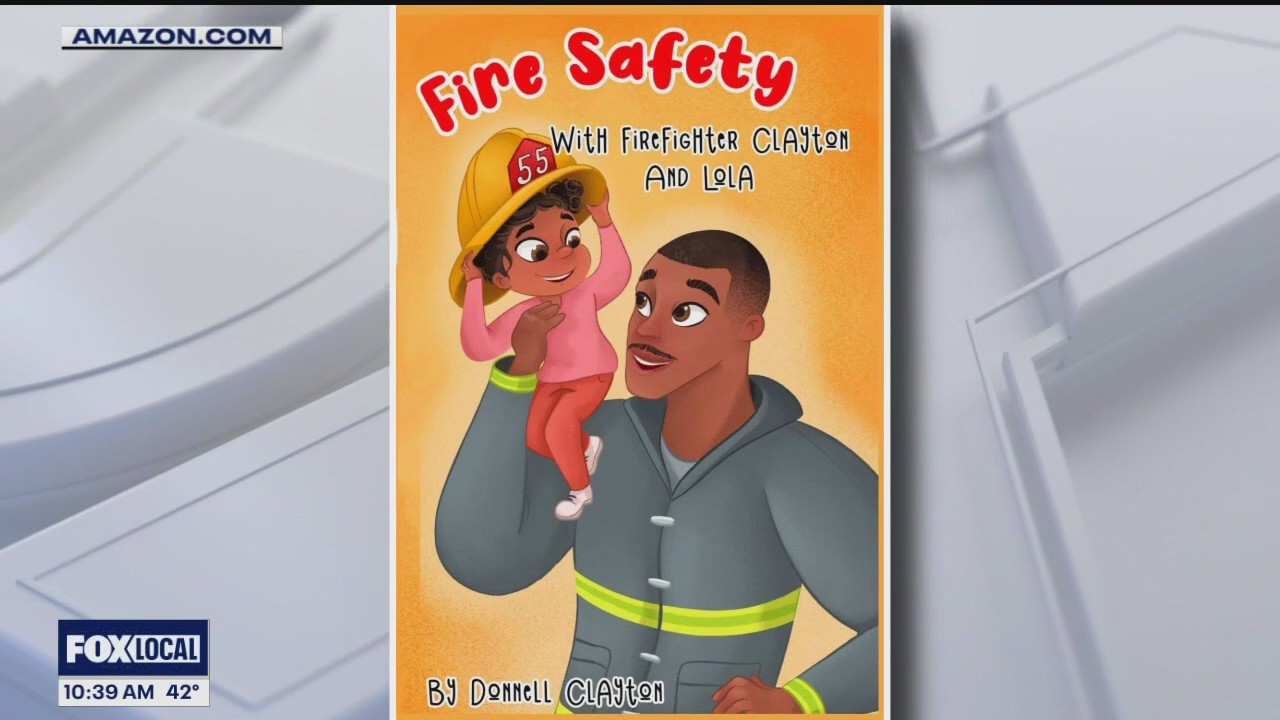 Detroit firefighter writes fire safety book for kids