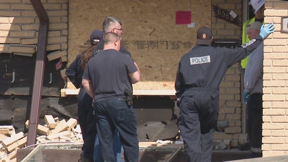 Police searching for driver following house explosion and fire