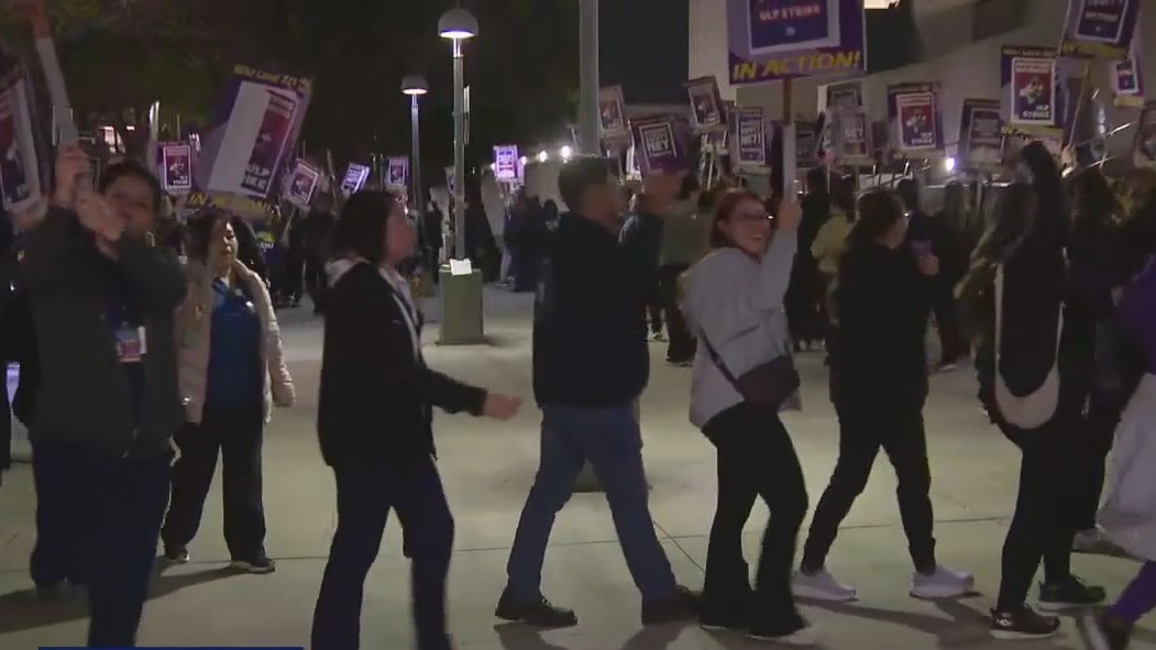 Thousands of LA County workers strike