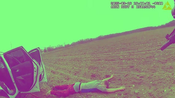 Body camera footage captures intense arrest in Bruce Township after car chase