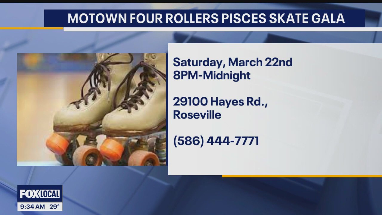 Motown Four Rollers hosting Pisces Skate Gala