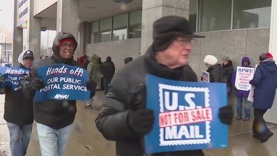 USPS workers protest against proposed changes from Trump administration