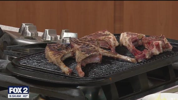 Making lamb chops with Fishbones