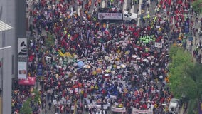 May Day protest in DTLA