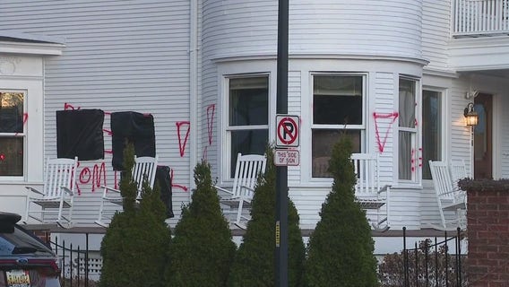 Plymouth's Wilcox House vandalized with spray paint