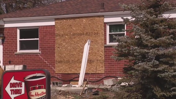 Vehicle hits Tim Horton's drive-thru, slams into Dearborn Heights home