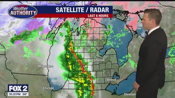 Storm threat done for the night... cooler air coming