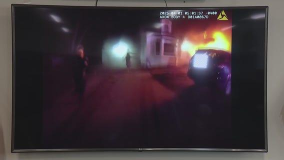 Bodycam video shows Farmington hills cops saving 8 from burning home