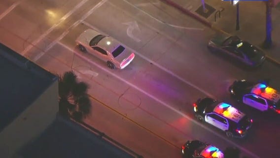 Sedan leads slow police chase near Pasadena