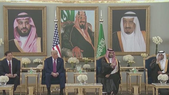 Trump meets Saudi crown prince as Middle East tour underway