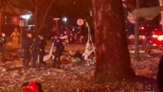 Police officers rescue person trapped in Southgate explosion