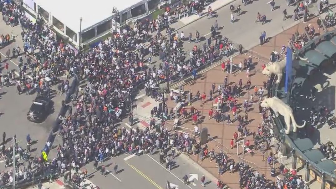 Detroit Tigers fans take over downtown after opening day victory