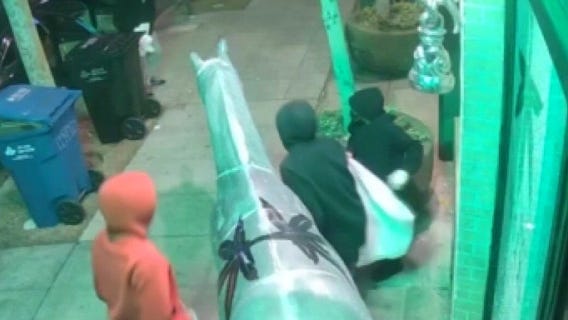 Suspects smash window to break into dispensaries