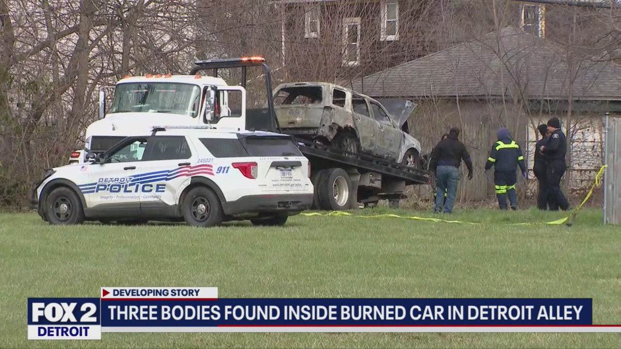 Three bodies discovered inside burning vehicle in Detroit | FOX 2 Detroit